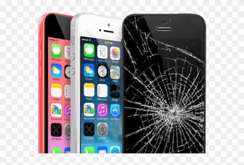 Free Png Download Series Of Iphones Broken Screen Png - Iphone 5 5s 5c Cracked Screen Clipart