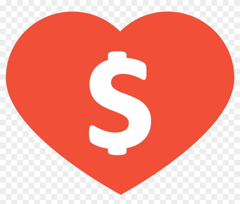 Blog - Heart With Money Sign Clipart