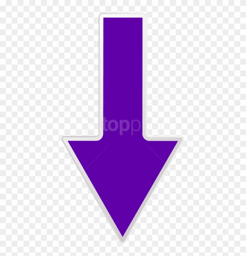 Free Png Download Arrow Purple Down Transparent Clipart - Transparent Background Purple Arrow #1691267