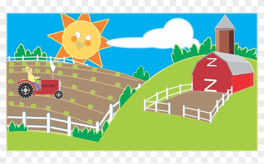Medium Image - Clip Art Of Farm - Png Download