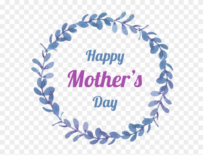 Special Mother S Day Watercolor Wreath Vector - Watercolor Happy Mother's Day Png Clipart