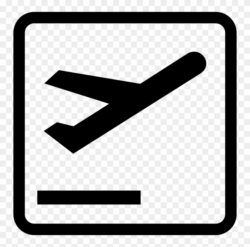 Airplane Computer Icons Download Airport - Departure Clipart - Png Download