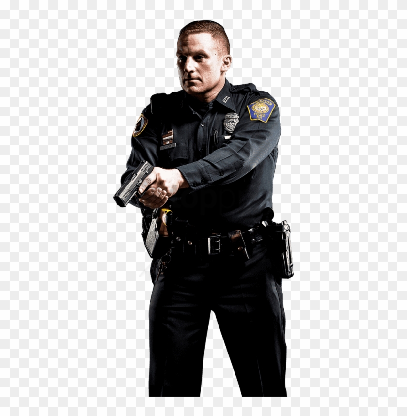 Free Png Policeman Png Png Images Transparent - Police Officer With Gun Png Clipart #1692413