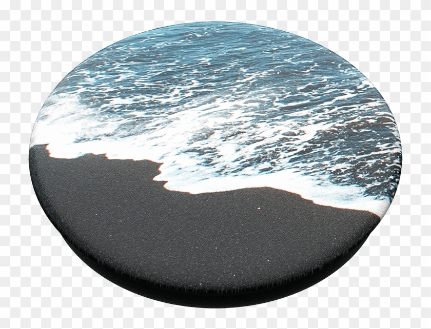 Black Sand Beach, Popsockets - Circle Clipart #1692421