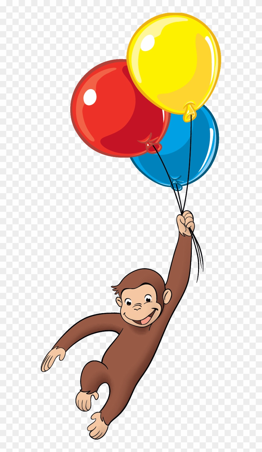 28 Collection Of Curious George With Balloons Clipart - Curious George Balloons Png Transparent Png