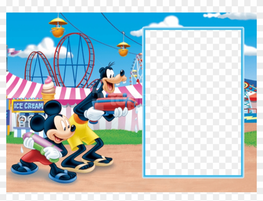Free Png Best Stock Photos Mickey Goofy Transparent - Disney Photo Frame Png Clipart #1692535