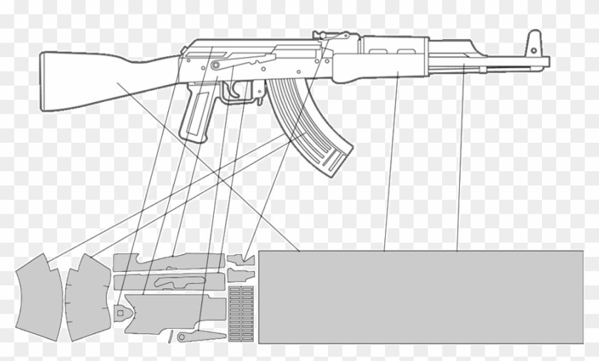Best Cs Go Awp Skin Template Download Image Collection - Ranged Weapon Clipart #1693665