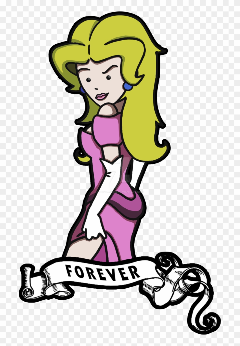 Princess Toadstool Tattoo By Octo-moose Clipart #1693861