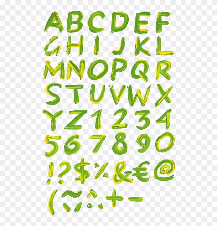 Paint A Transparent Letter Font - Calligraphy Clipart