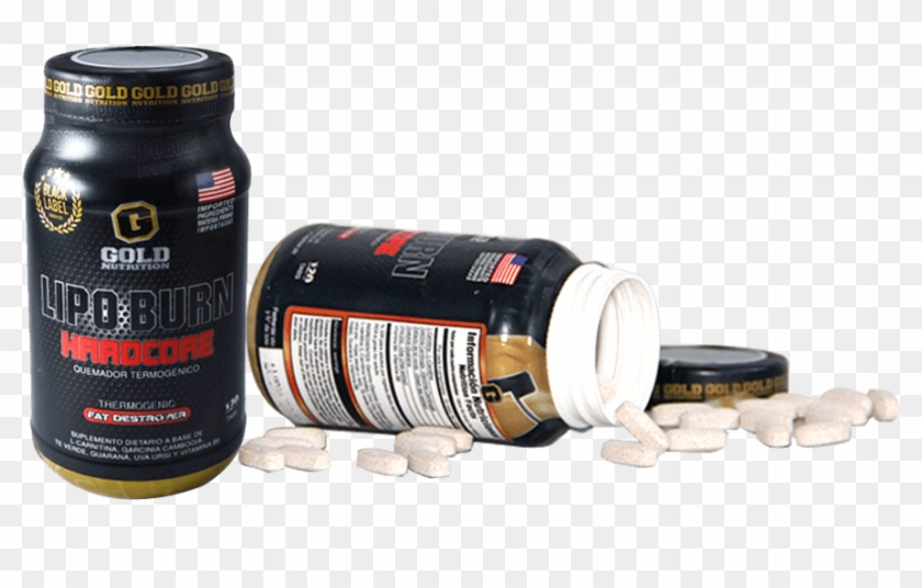 Lipo Burn Hardcore Gold Nutrition Medidor Pastillas - Energy Shot Clipart