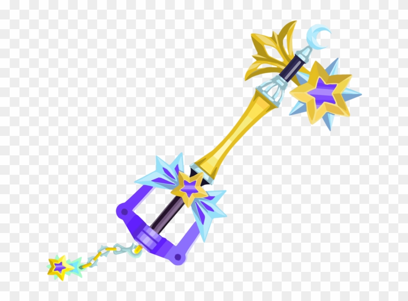 Starlight Keyblade From Kingdom Hearts Unchained - Kingdom Hearts Keyblades Star Clipart