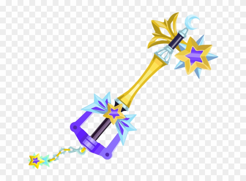 Starlight Keyblade From Kingdom Hearts Unchained - Kingdom Hearts Keyblades Star Clipart #1694406