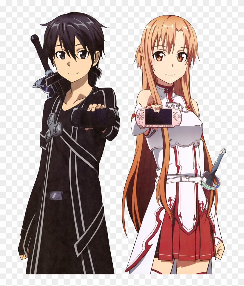 Asuna Y Kirito Renders Png Wiki Familiar Hda - Kirito And Asuna Png Clipart #1694630