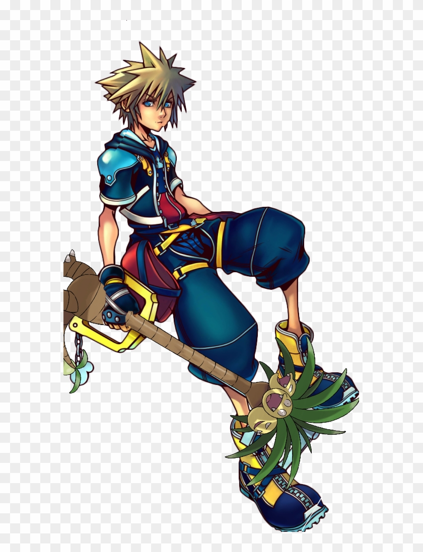 587 X 1017 11 Kingdom Hearts Sora Art Clipart Pikpng