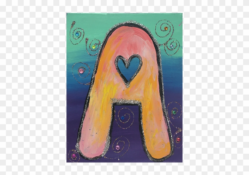 Initial Canvas Painting - Creative Arts Clipart