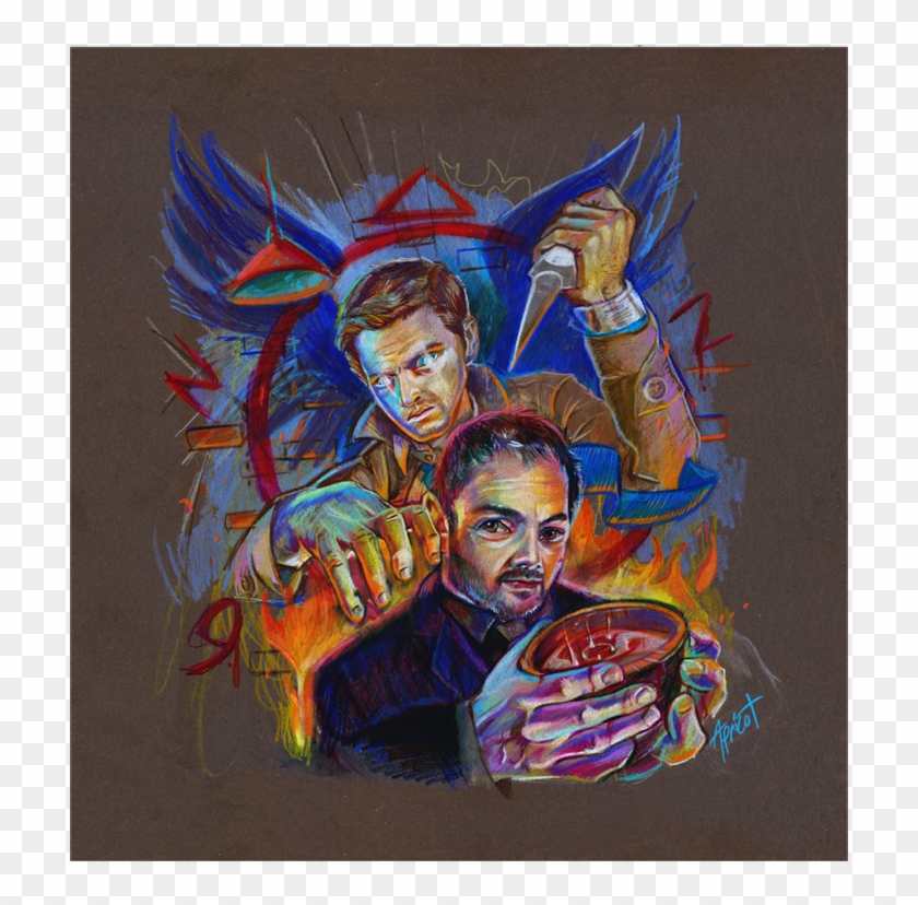 Apricot Mantle Famous Monsters Supernatural Original - Painting Clipart