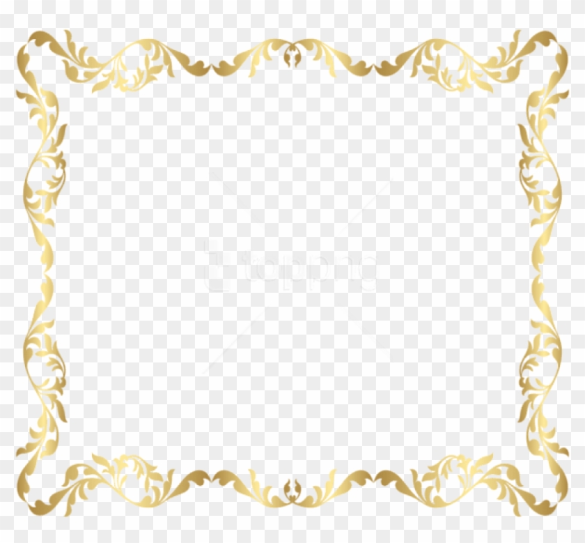 Free Png Download Border Frame Gold Transparent Clipart - Border Frame Transparent Background #1695278