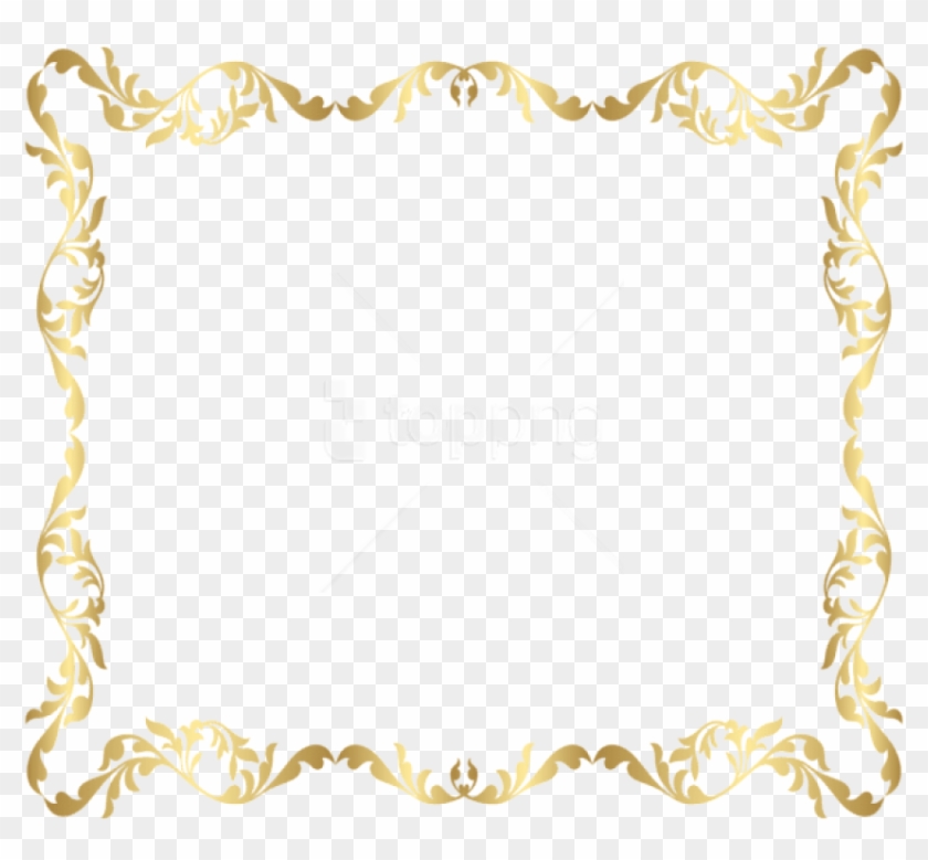 Free Png Download Border Frame Gold Transparent Clipart - Border Frame Transparent Background