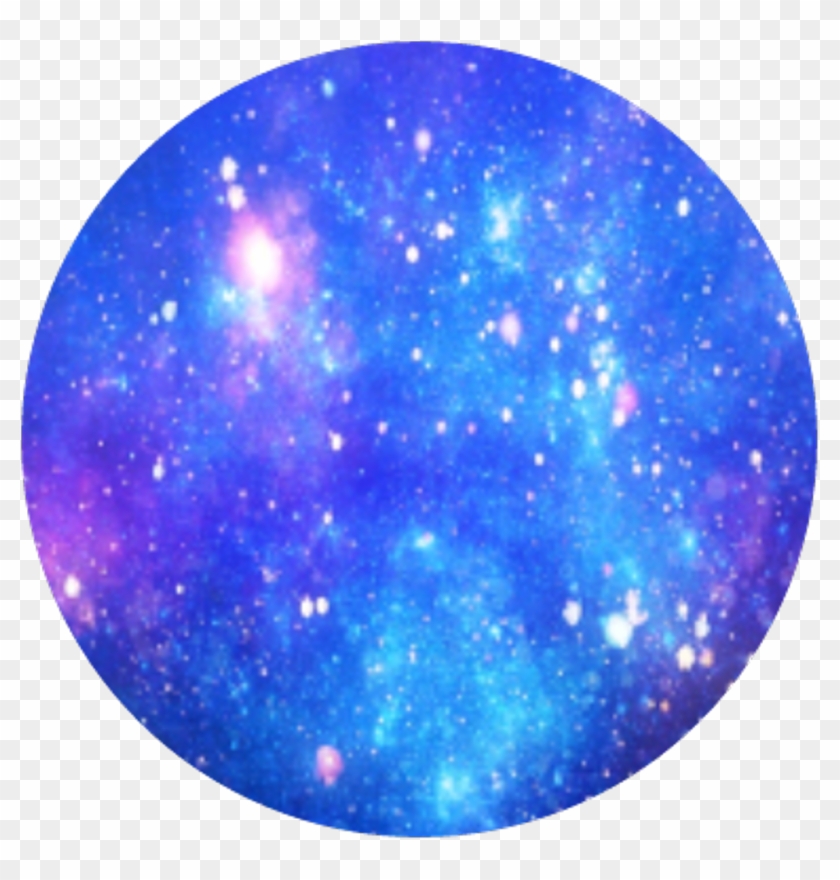 Circle Stars Starrycircle Spacecircle - Galaxy Tumblr Background Blue Clipart