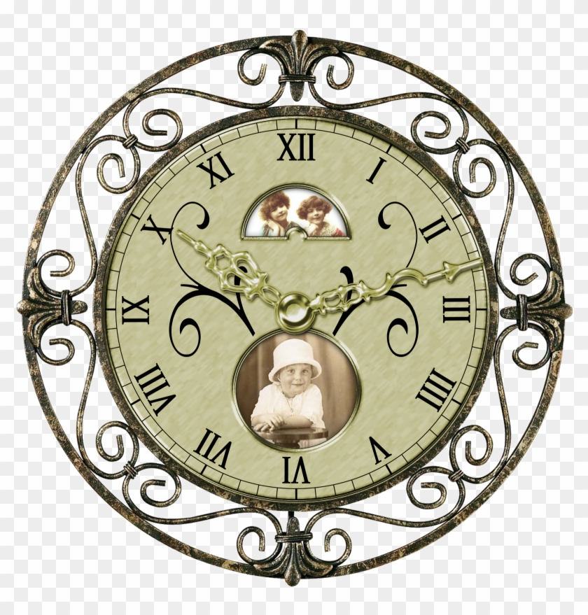 Vintage Clock Png Transparent Image - Transparent Vintage Clock Png Clipart #1695679