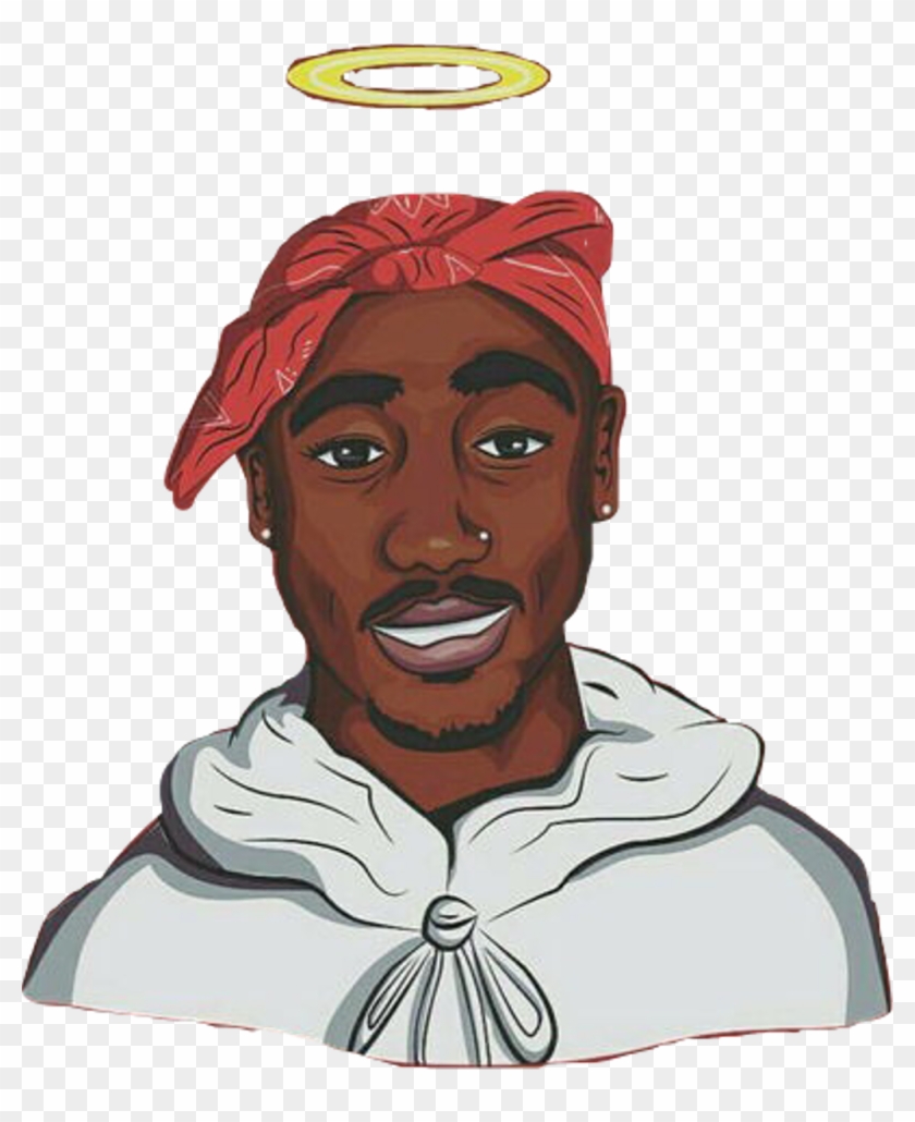 #freeedit #tupac #2pac #shakur #freetoedit - Cartoon Tupac Png Clipart