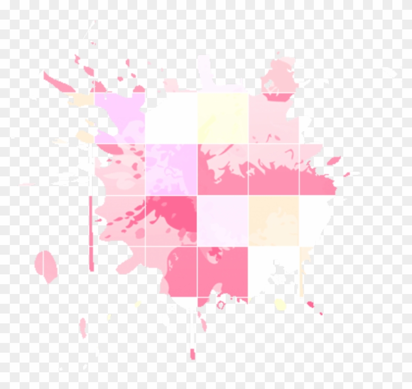 Pastel Blood Spatter Aesthetic Pink Pixel Pale - Graphic Design Clipart
