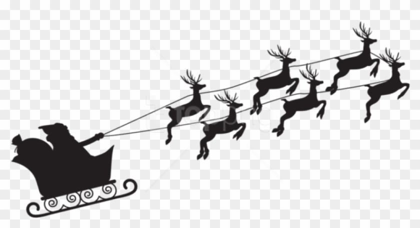 Free Png Santa Claus Silhouette Png Png - Santa Claus Silhouette Png Clipart