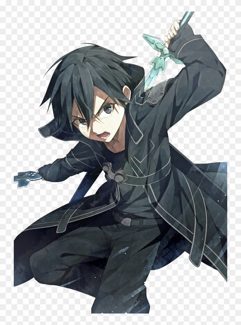 Sword Art Online Kirito Fanart , Png Download - Sao Kirito Clipart