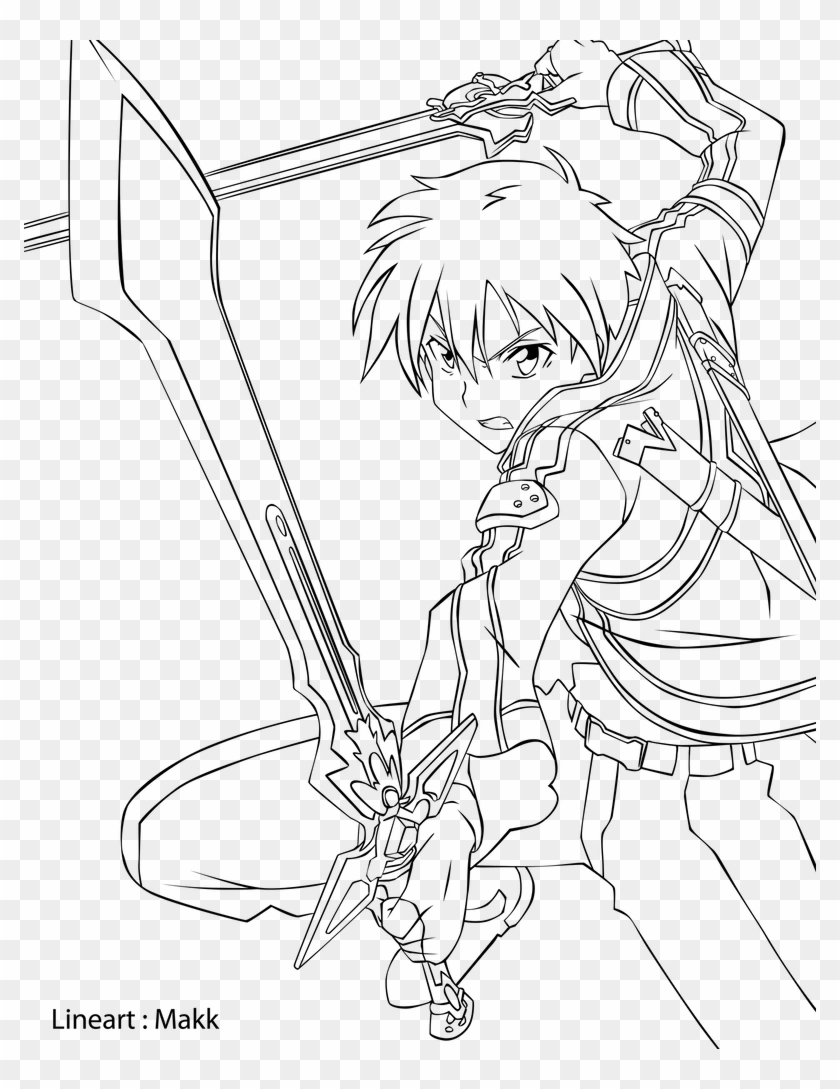 792 X 1009 5 - Sword Art Online Coloring Clipart