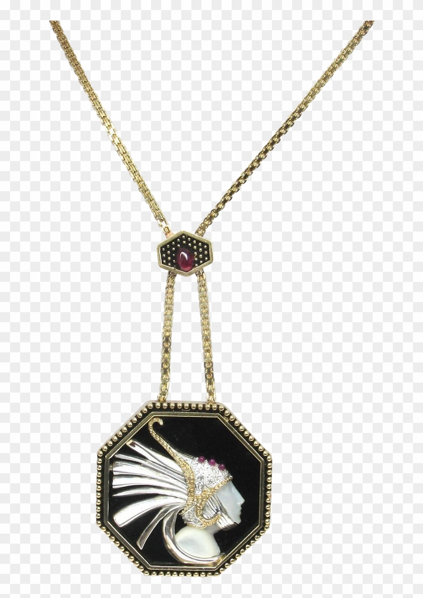 Make An Offer Now On This Rare Erte Fireflies Necklace - Locket Clipart