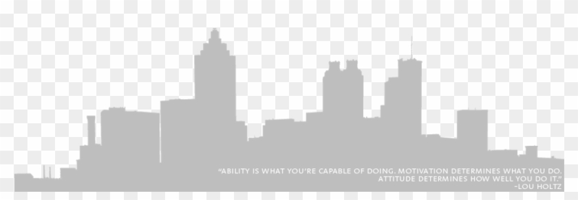 Atlanta Skyline Graphic And Quote - Atlanta City Skyline Png Clipart #1698022