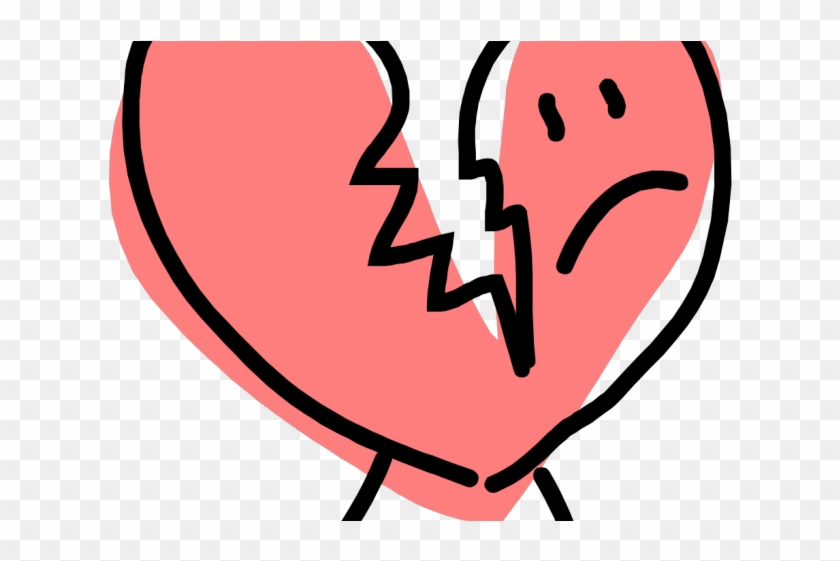 Broken Heart Clipart Brek - Heart Break Clip Art - Png Download