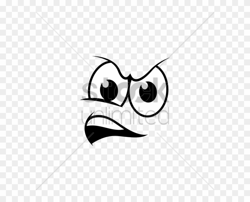 Angry Drawing At - Facial Expression Clipart