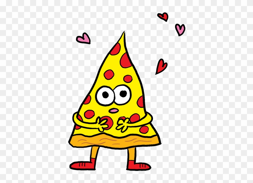 Pizza Friend Messages Sticker-3 - Jon Burgerman Art Pizza Clipart