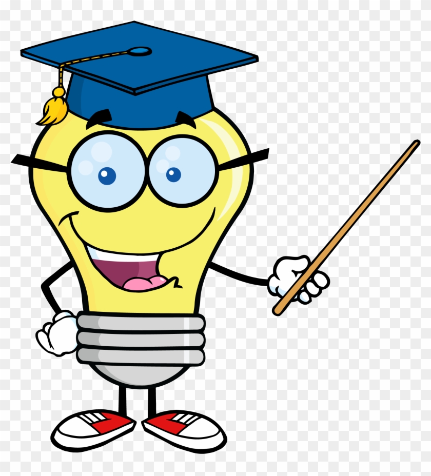 Teaching Pointer Png - Lightbulb Teacher Clipart Transparent Png
