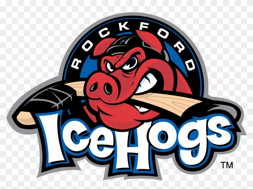 Icehogs Extend Affiliation With Chicago Blackhawks - Chicago Wolves Vs Rockford Icehogs Clipart