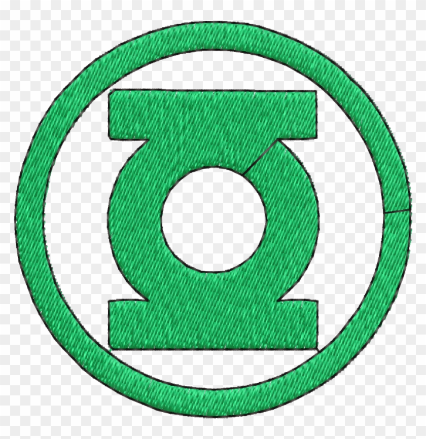 Matriz De Bordado S Mbolo Lanterna Verde - Simbolo Do Lanterna Verde Png Clipart