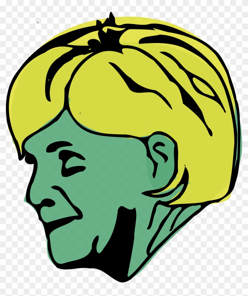 This Free Icons Png Design Of Merkel Portrait Profile Clipart