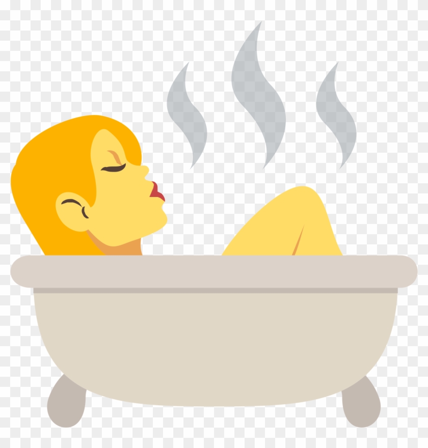 Open - Taking A Bath Emoji Clipart