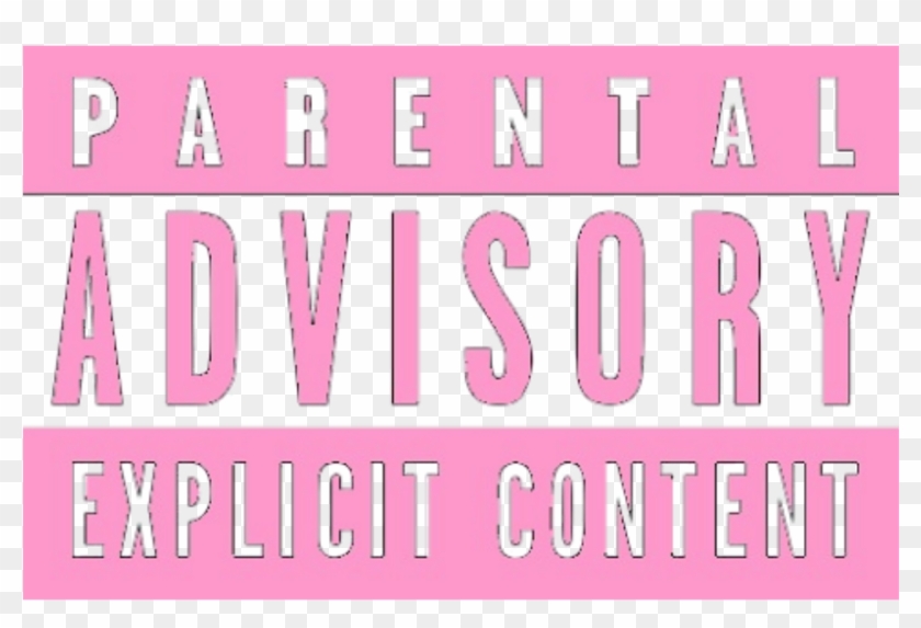 Parentaladvisory Explicitcontent Tag Censured Pink - Parallel Clipart #170079