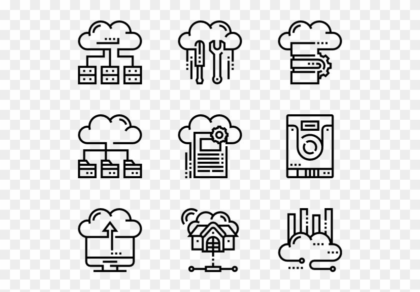 Cloud Service - Pirate Icons Clipart