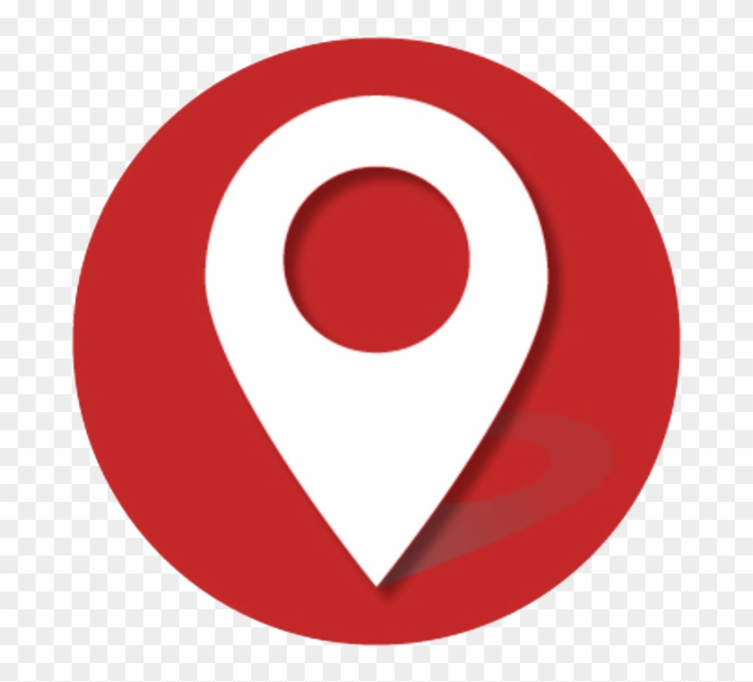 1024 X 1024 5 - Location Icon Dark Red Clipart