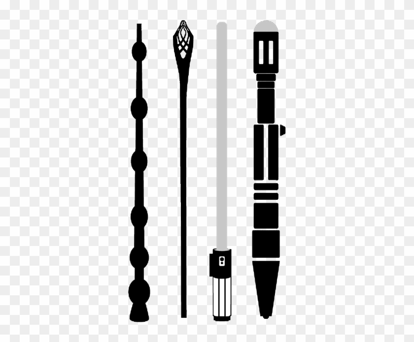 Elder Wand, Gandalf Staff, Light Saber, Sonic Screwdriver - Harry Potter Wand Clipart - Png Download