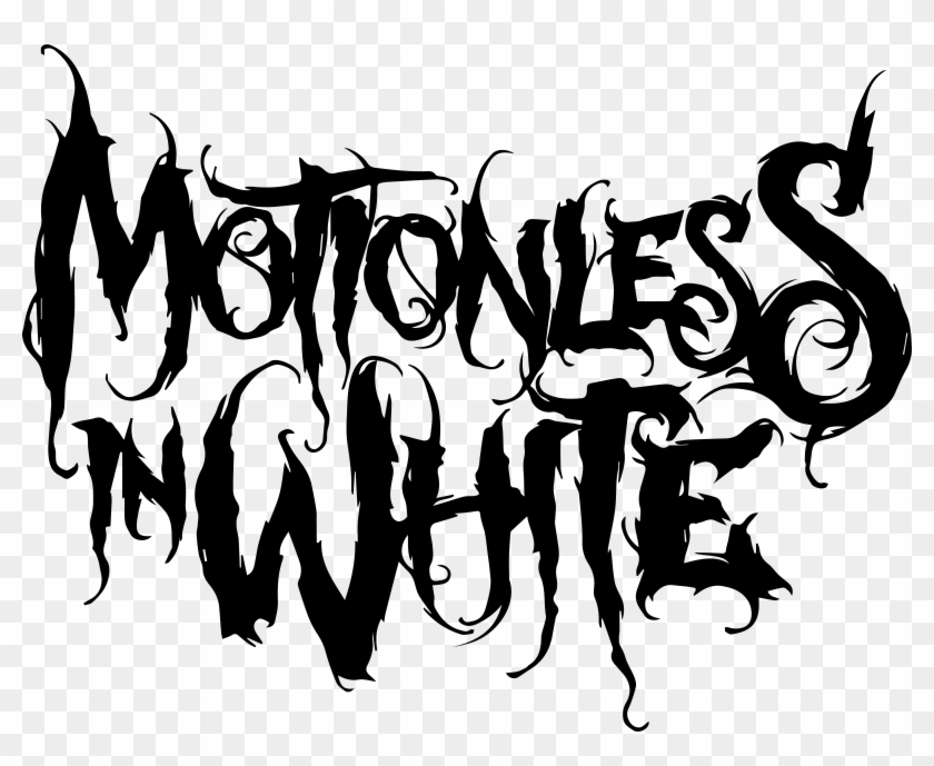 Png Transparent Download Drawing Band Logo For Free - Motionless In White Graveyard Shift Clipart #170745