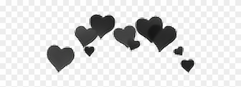 Png Heart Crown - Black Heart Crown Transparent Clipart
