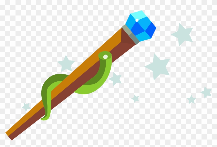 Staff Clipart Magical - Magic Wand Clipart Png Magic Transparent Png #171326
