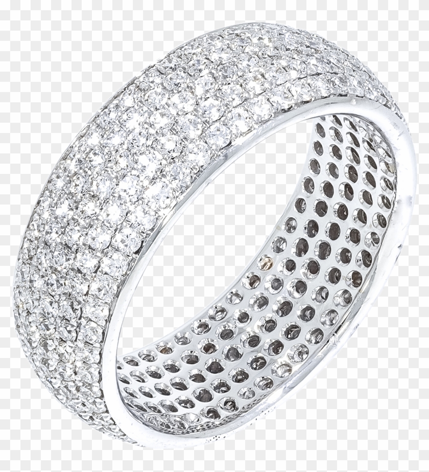Shapur Pave Diamond Wedding Band - Pave Wedding Band Clipart #171544