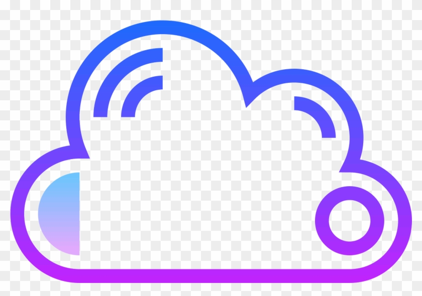 Cloud Icon Png Transparent - Purple Cloud Icon Clipart #171693