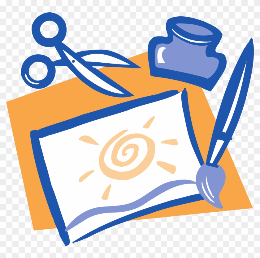 19 Arts Clip Art Free Art Craft Huge Freebie Download - Arts And Crafts Cartoon - Png Download