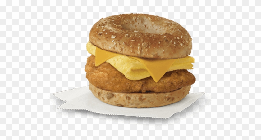 Chicken, Egg & Cheese Bagel - Chick Fil A Breakfast Sandwich Clipart #172146